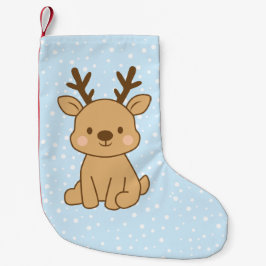 Meia De Natal Pequena Pequeno Renas