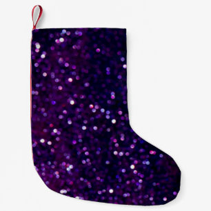 Meia De Natal Pequena Perigo Roxo: Fundo das Luzes Luminosas