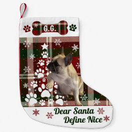 Meia De Natal Pequena Personalized Dog, Cat, Animal Christmas Stocking