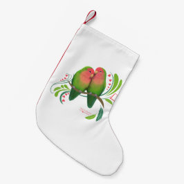 Meia De Natal Pequena Pessegueiros Rostados