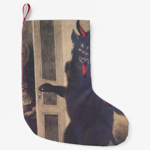 Meia De Natal Pequena Pessoas de sequestro do Krampus