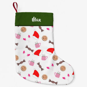 Meia De Natal Pequena Pestanejo de Natal de Kawaii Bonito
