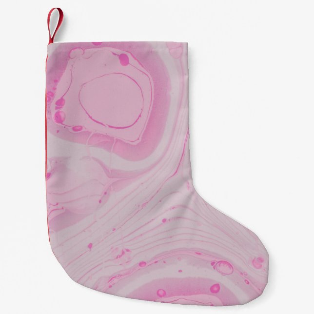 MEIA DE NATAL PEQUENA PINTA E ABSTRATO BRANCA (Frente)