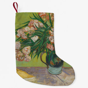 Meia De Natal Pequena pintura de flores de oleandro de Vincent Van Gogh