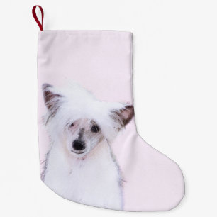 Meia De Natal Pequena Pintura em Pó Chinês - Arte Canina