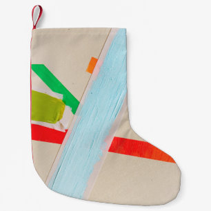 Meia De Natal Pequena Pinturas multicolores