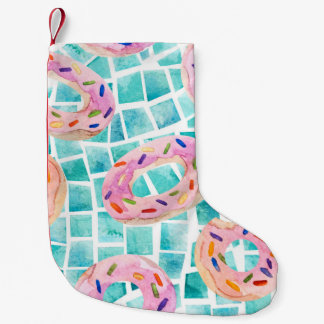 Meia De Natal Pequena Piscina de Verão flutua mosaico aquarela