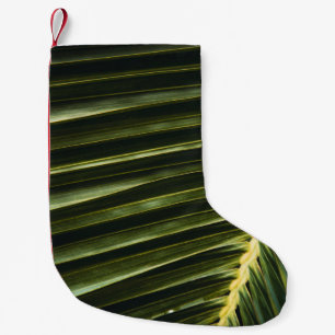 Meia De Natal Pequena Planta verde
