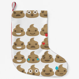 Meia De Natal Pequena poop emojis xmas natal