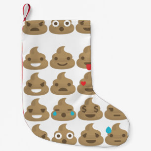 Meia De Natal Pequena poop emojis xmas natal