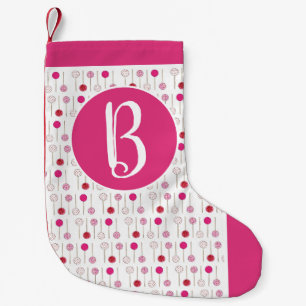 Meia De Natal Pequena Pop de bolos cor-de-rosa, pastelaria