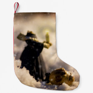Meia De Natal Pequena Porcelain Nights V
