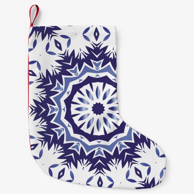 Meia De Natal Pequena Portuguese ornamental azulejo ceramic. Minimal des (Frente)