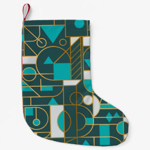 Meia De Natal Pequena Poster retrorreflector mínimo da geometria com si