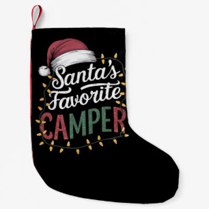 Meia De Natal Pequena Presente de Natal de Acampamento Favorito do Papai