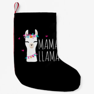 Meia De Natal Pequena Presente Llama  Mama Llama