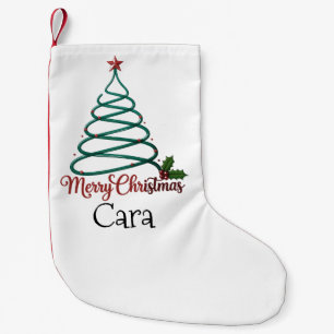 Meia De Natal Pequena Presente Personalizado Feliz Natal Nome Personaliz