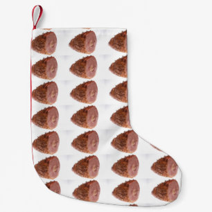 Meia De Natal Pequena Presunto vitrificado