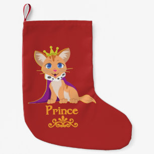 Meia De Natal Pequena Príncipe Gatinho