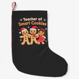 Meia De Natal Pequena Professor de Biscoitos Inteligentes Ensinando Ging