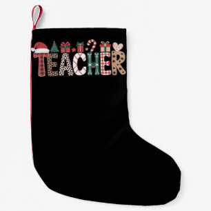 Meia De Natal Pequena Professor Natal Vida Ensinar Amor Inspirador