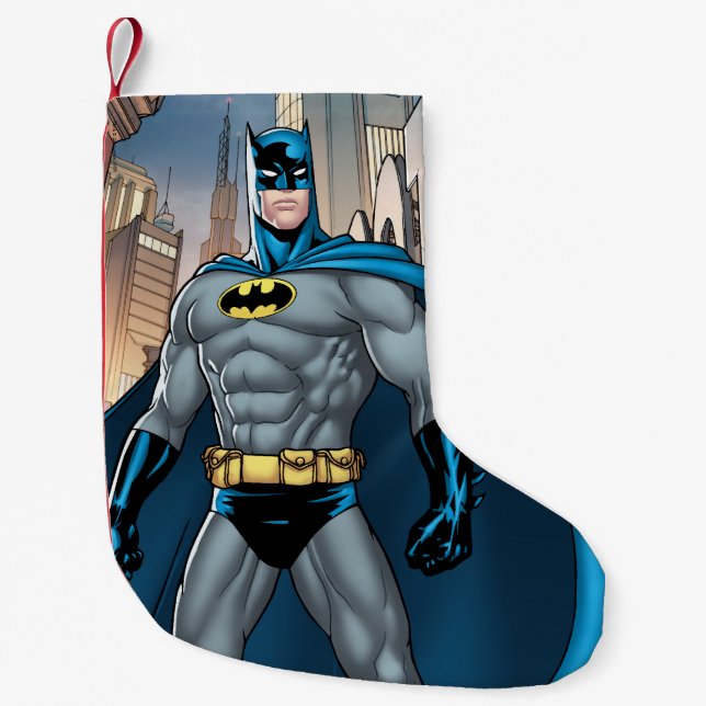 Meia De Natal Pequena Protetor de Batman (Frente)