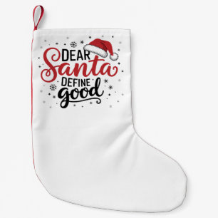 Meia De Natal Pequena Querido Papai Noel Defina Bom Natal Família Xmas C