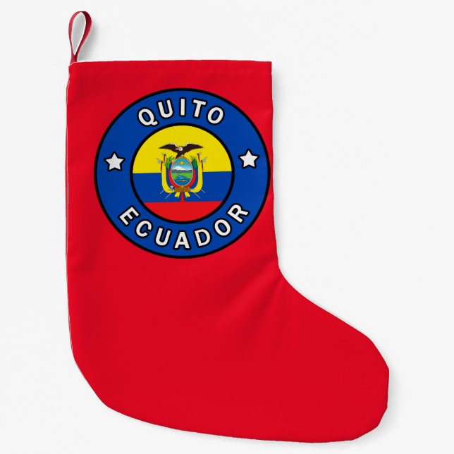 Meia De Natal Pequena Quito Equador (Frente)