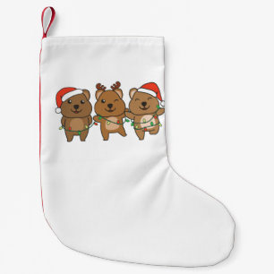 Meia De Natal Pequena Quokas de Natal de Quokas