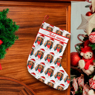 Meia De Natal Pequena Raça de Cachorro Dachshund Natal