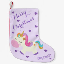 Rainbow Unicorn Natal Roxo