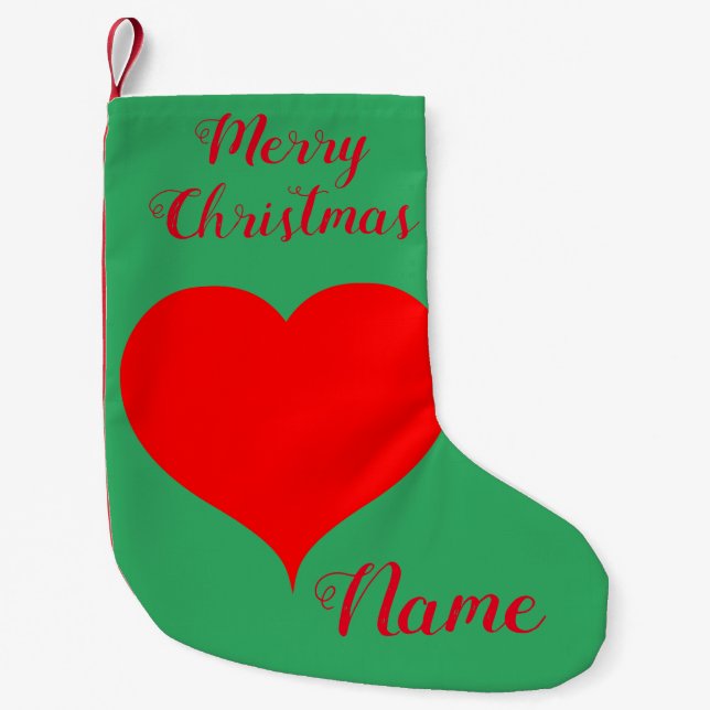 Meia De Natal Pequena Red Heart Thunder_Cove (Frente)