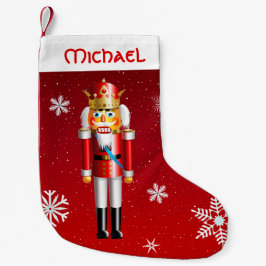 Meia De Natal Pequena Rei de noz do Nutcracker