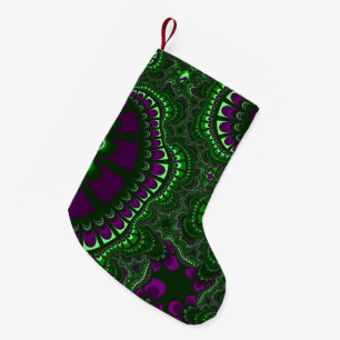 Meia De Natal Pequena Remix Verde do Pine