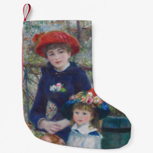 Meia De Natal Pequena Renoir Duas Irmãs Varanda Impressionismo Francês