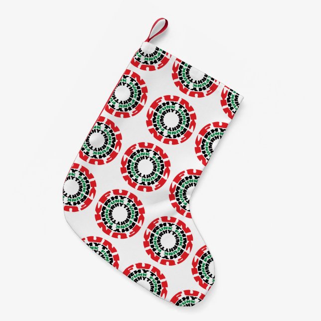 Meia De Natal Pequena Ritmo Funk Funk Ritmo Funk (Frente (Pendurada))