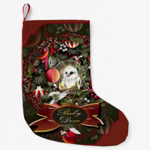 Meia De Natal Pequena Rola-Bebe
