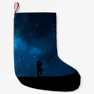 Meia De Natal Pequena Romance Love casal design