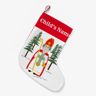 Meia De Natal Pequena Rua. Nome Personalizado Nicholas