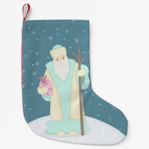 Meia De Natal Pequena Russo Papai Noel