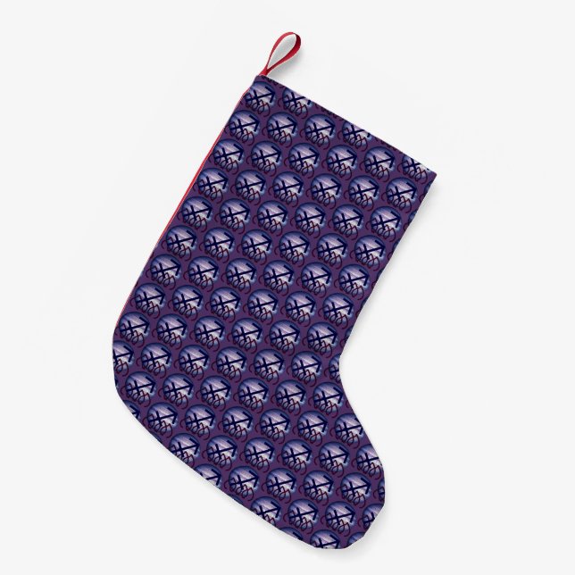 Meia De Natal Pequena Sagitário (Frente (Pendurada))