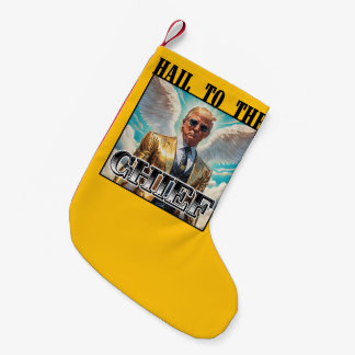 Meia De Natal Pequena Salve ao chefe - Trump 2024