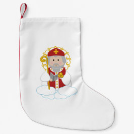 Meia De Natal Pequena São Nicolau