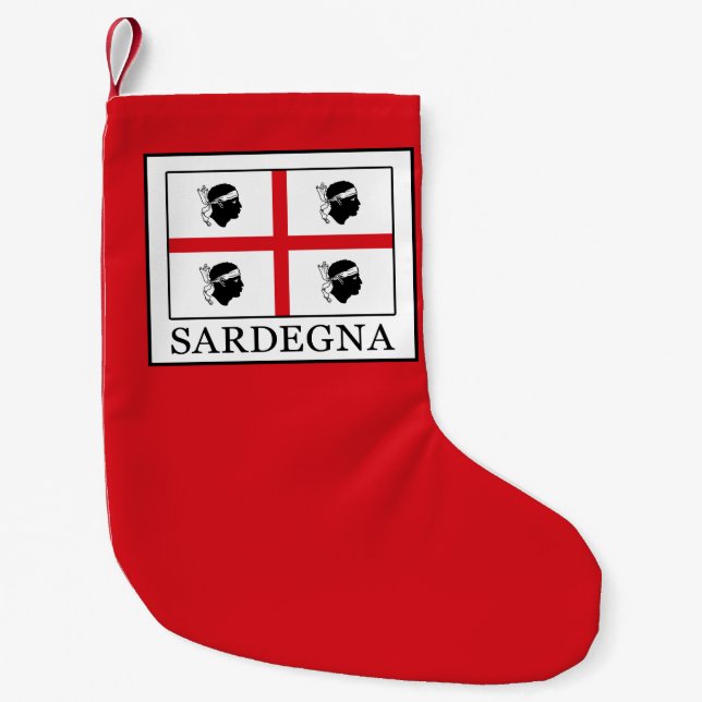 Meia De Natal Pequena Sardegna (Frente)