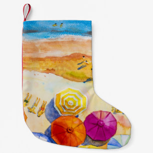 Meia De Natal Pequena Scape Love: Imagem de Férias por Aquarela