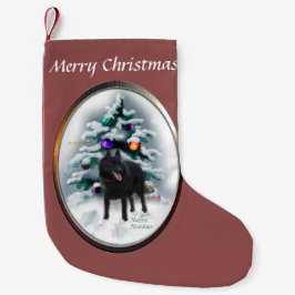 Meia De Natal Pequena Schipperke Christmas