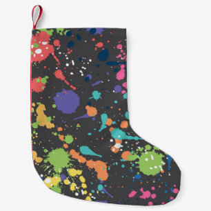 Meia De Natal Pequena Seamless colored grunge pattern with watercolor sp