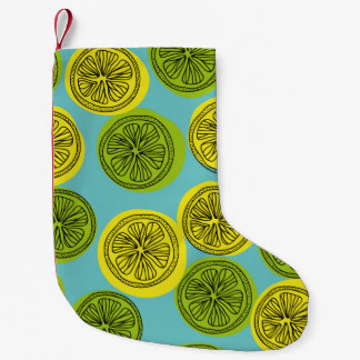 Meia De Natal Pequena Seamless pattern with lemon slices. Vintage illust