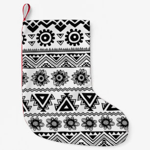 Meia De Natal Pequena Segundo padrão étnico tribal, perfeito.