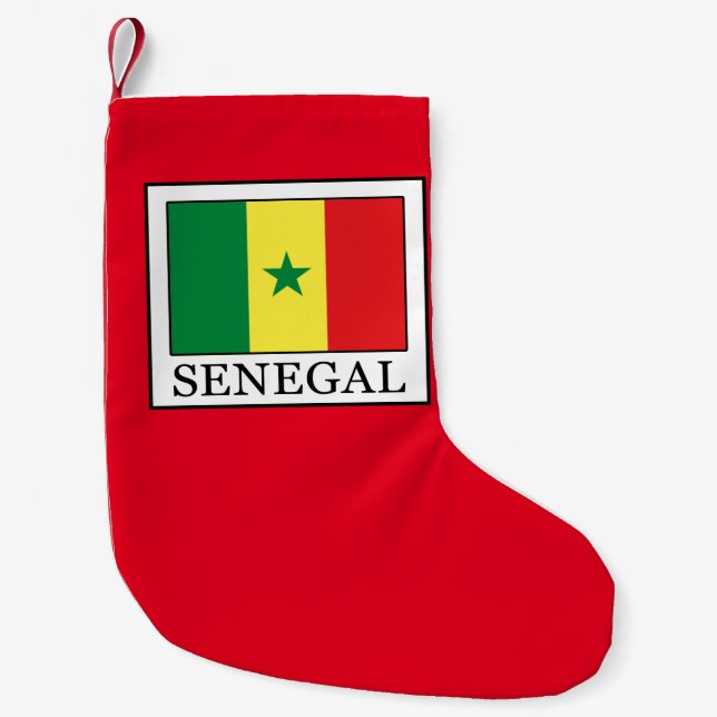 Meia De Natal Pequena Senegal (Frente)